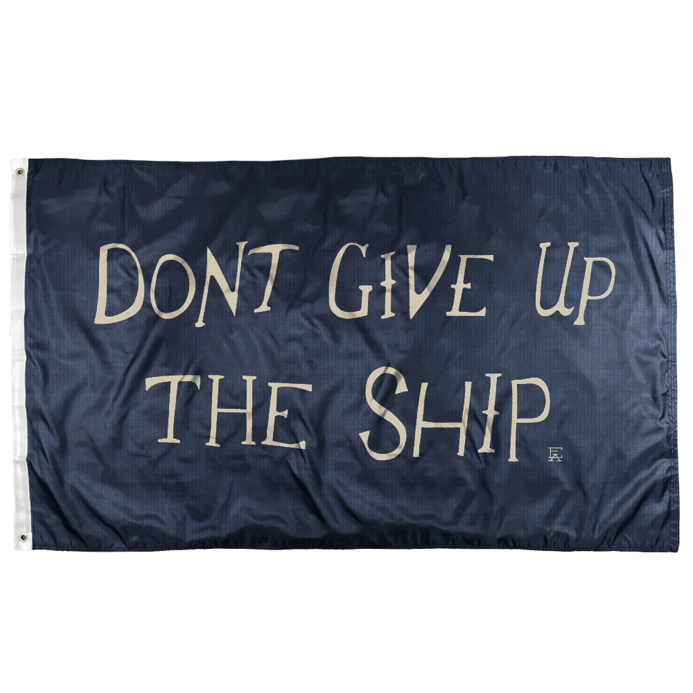 Dont Give Up The Ship Flag – War Of 1812 Commodore Perry – 3x5 Ft Polyester With Header & Grommets