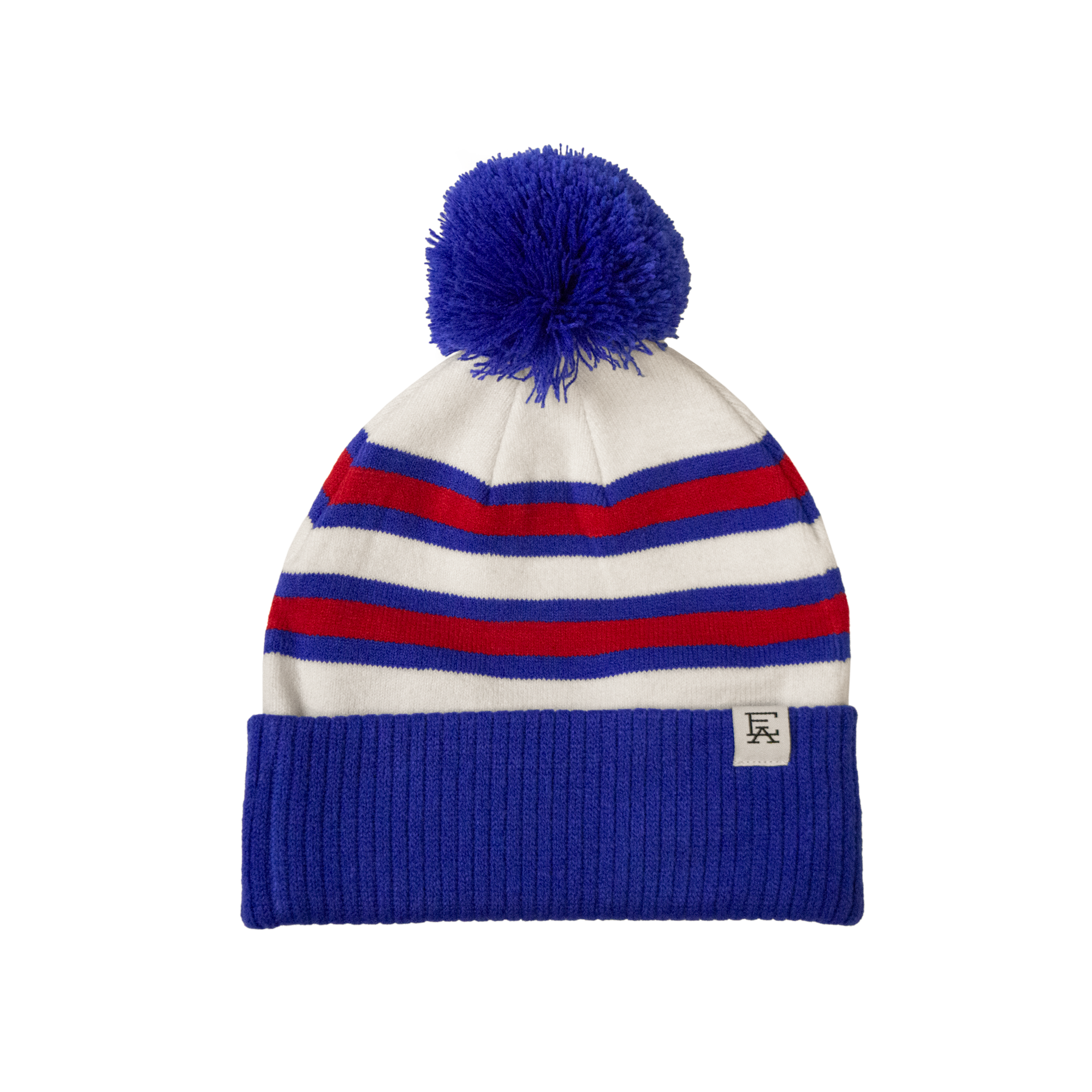 Buffalo Team Stripe Pom Beanie