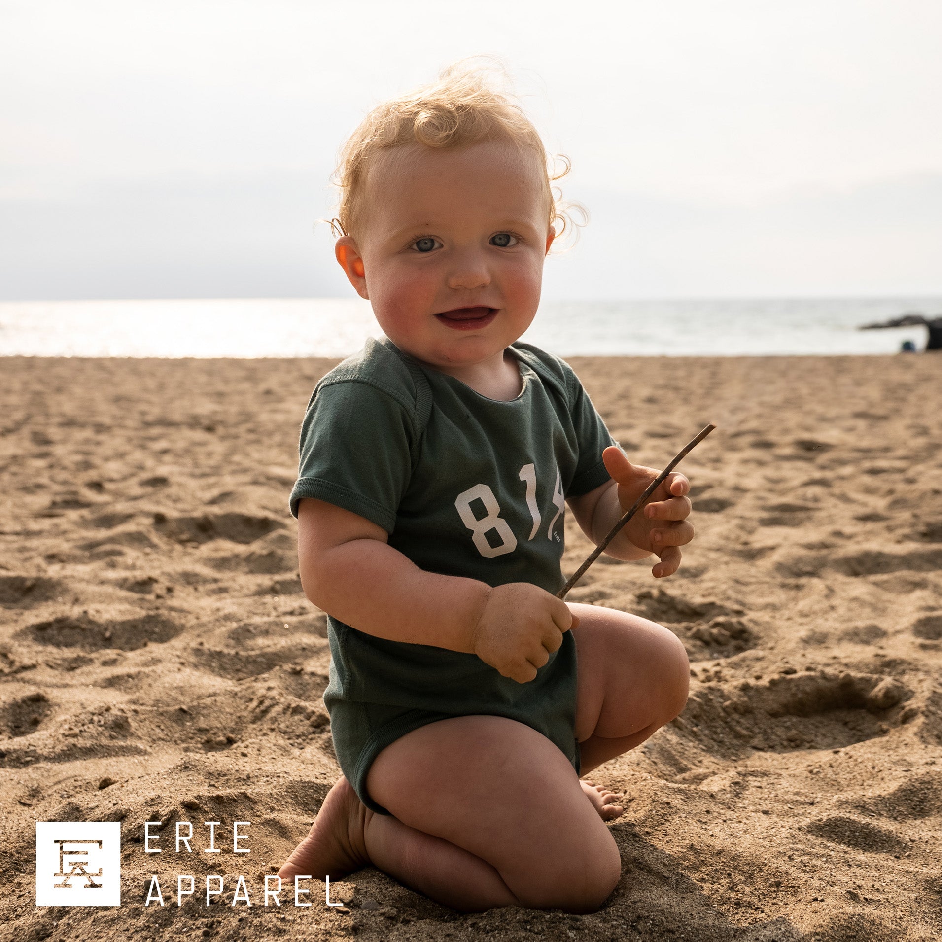 814 Onesie - Basil