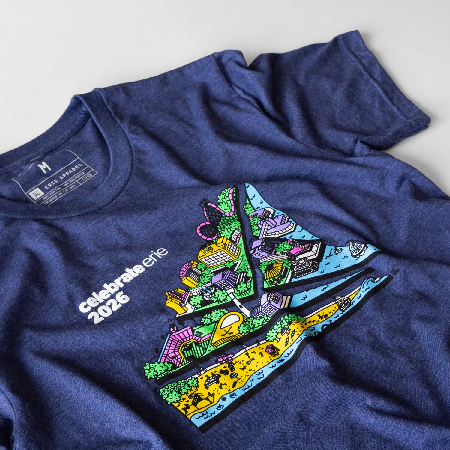 CelebrateErie 2026 Event Tee - Heather Indigo