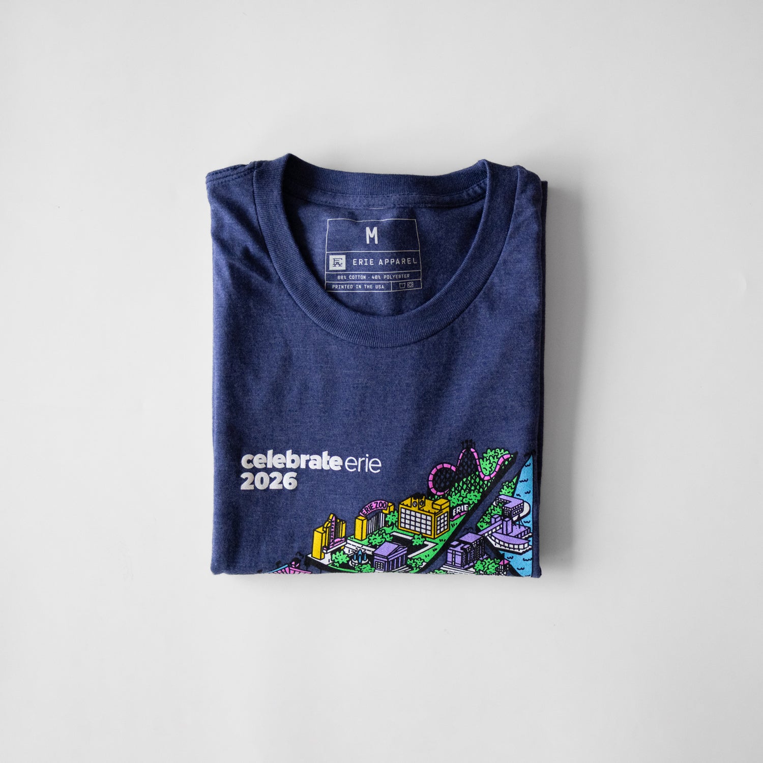 CelebrateErie 2026 Event Tee - Heather Indigo