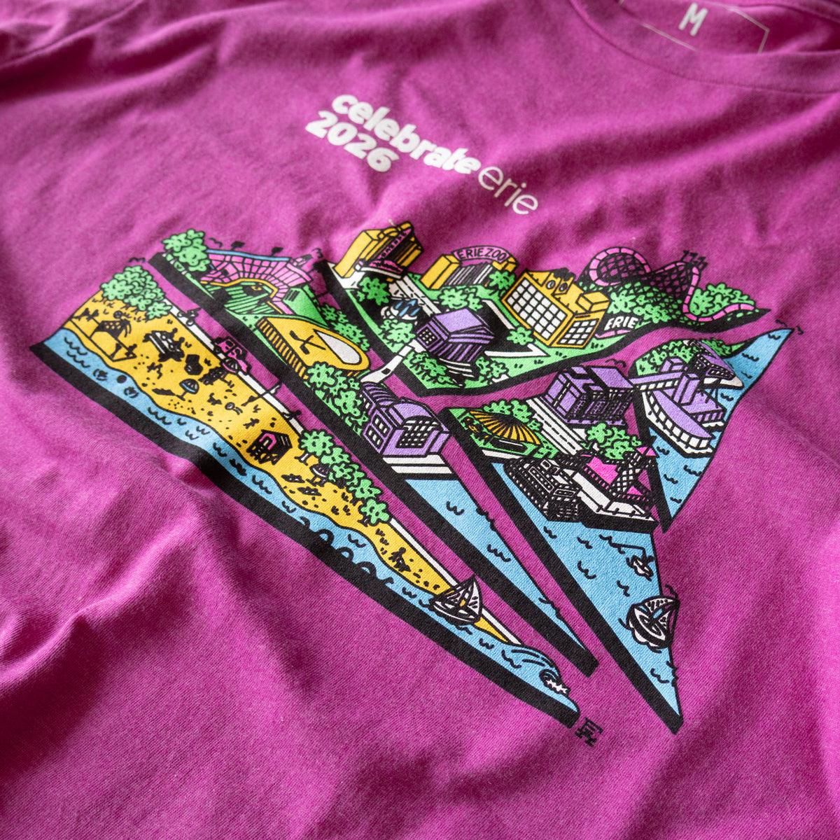 CelebrateErie 2026 Event Tee - Heather Magenta