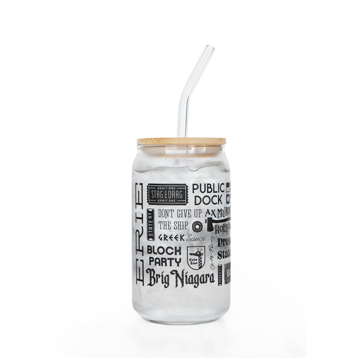Erie Collage Pint Glass