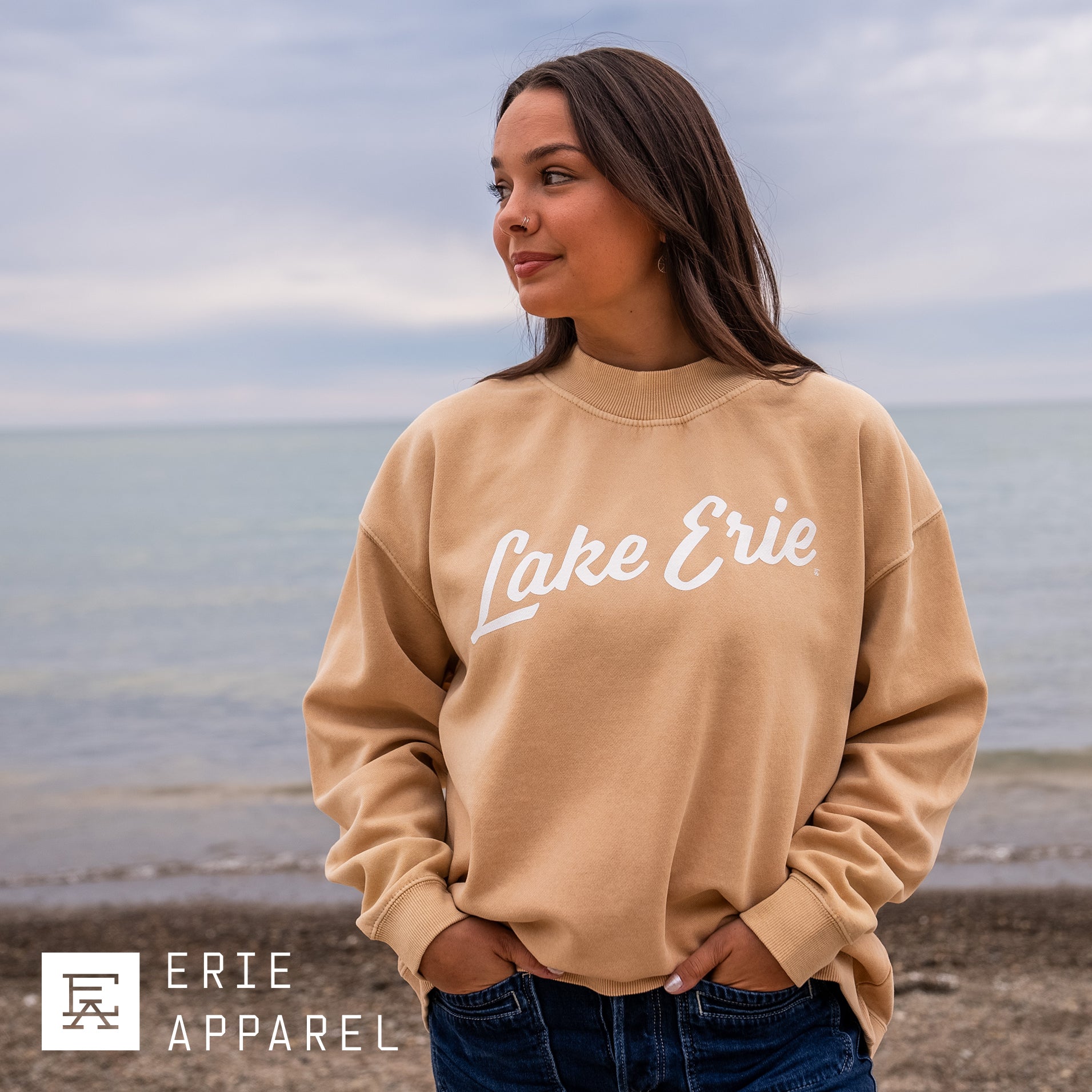 Lake Erie Script Women's Mockneck