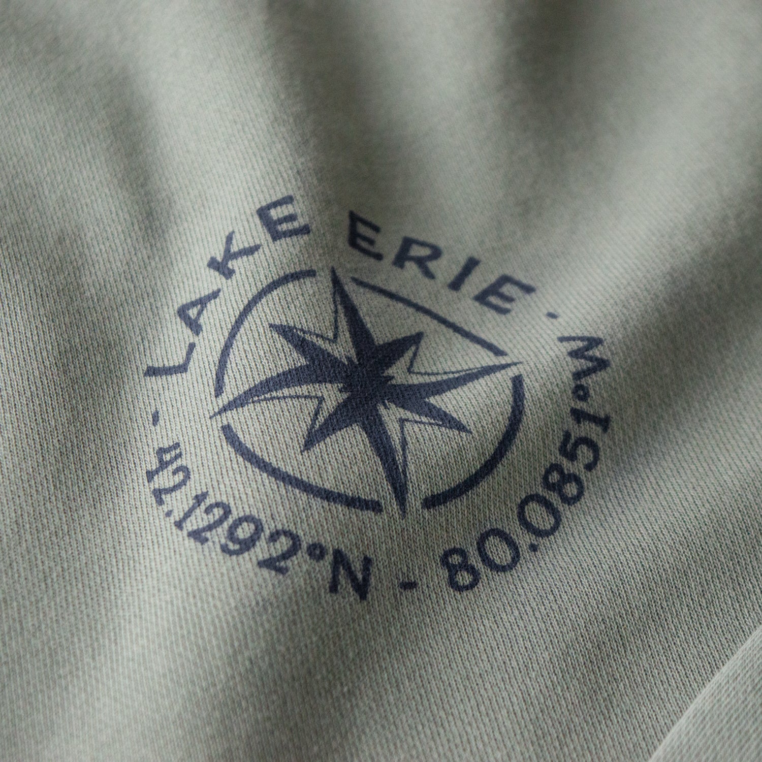 Vintage Lake Erie Map Crewneck