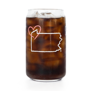 PA Doodle Pint Glass