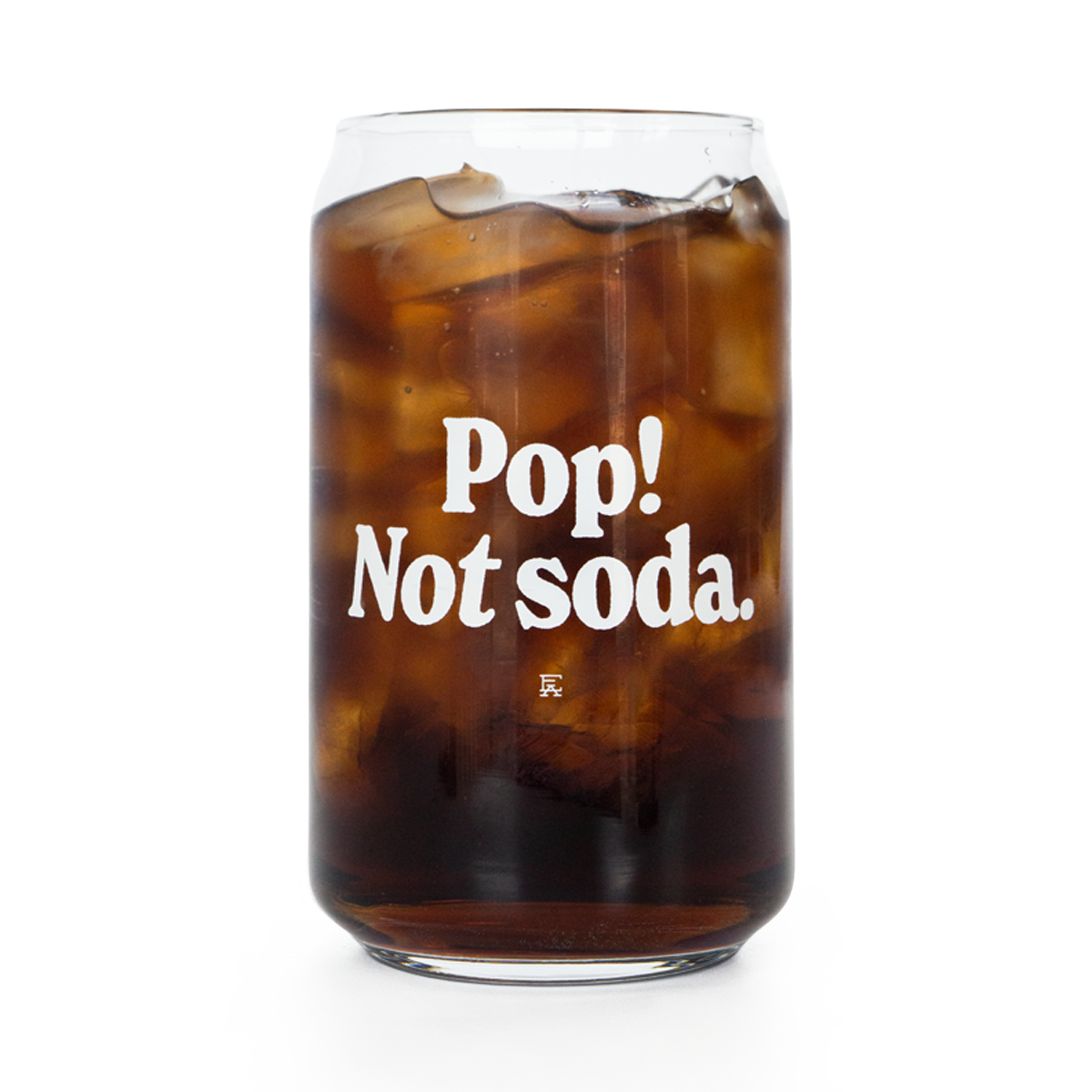 Pop! Not Soda Pint Glass