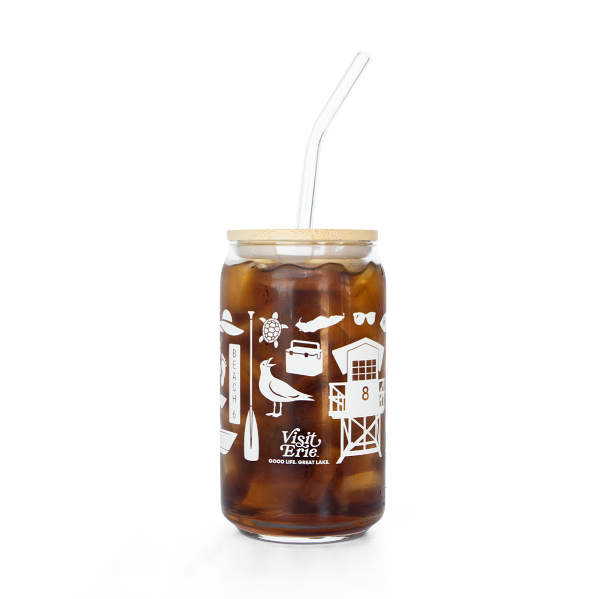Lake Life Icons Pint Glass