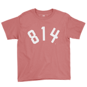 814 Youth Tee - Rose
