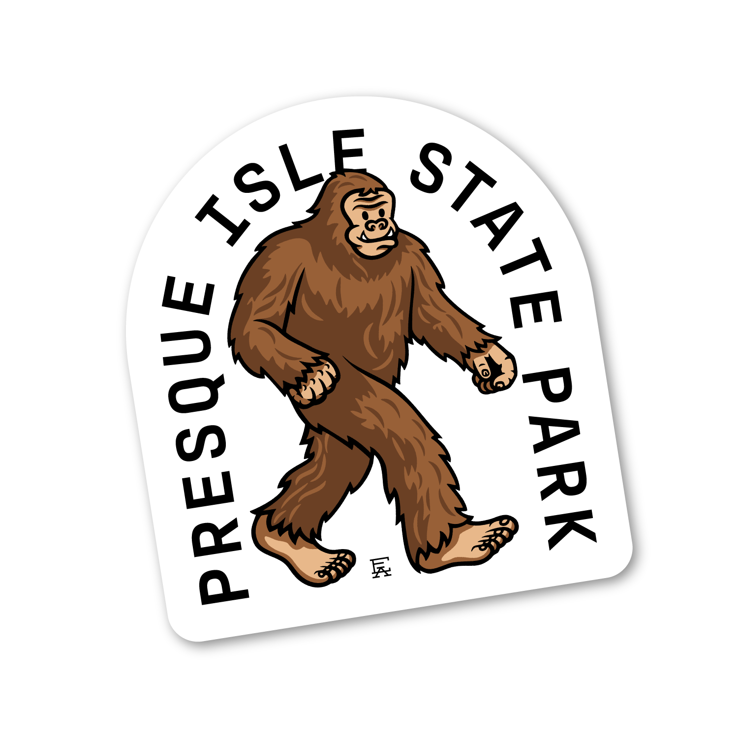 Presque Isle Bigfoot Sticker