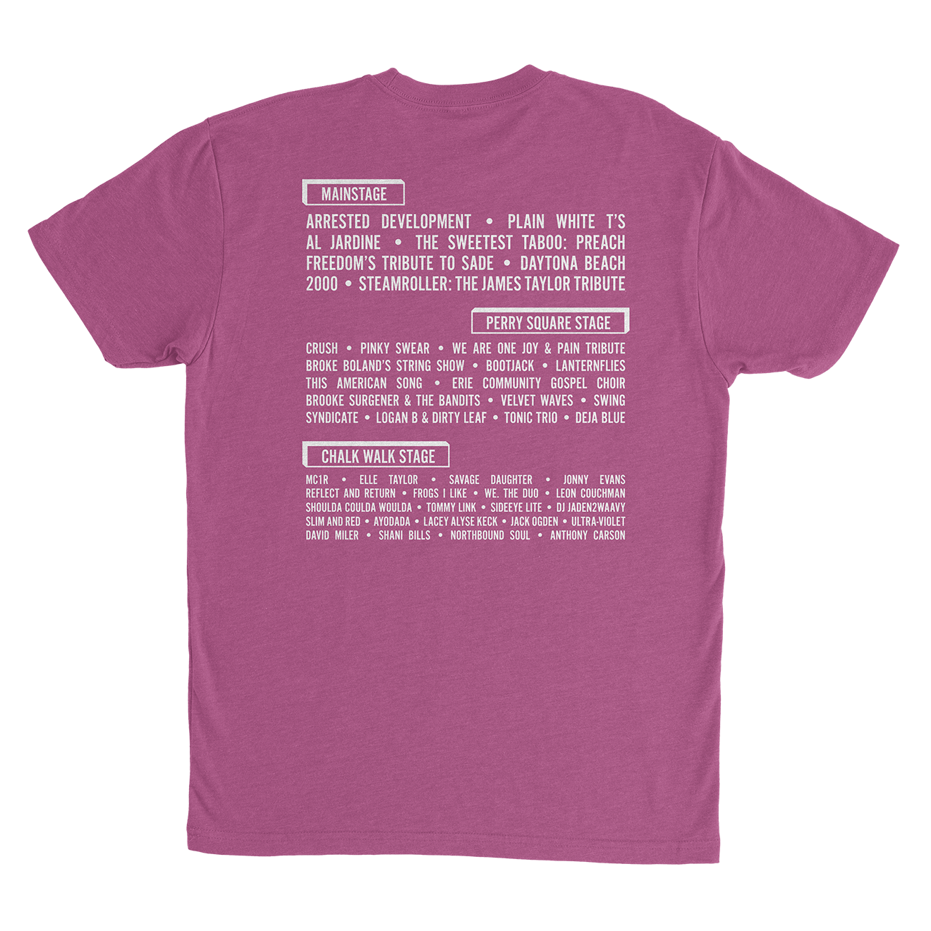 CelebrateErie 2026 Event Tee - Heather Magenta