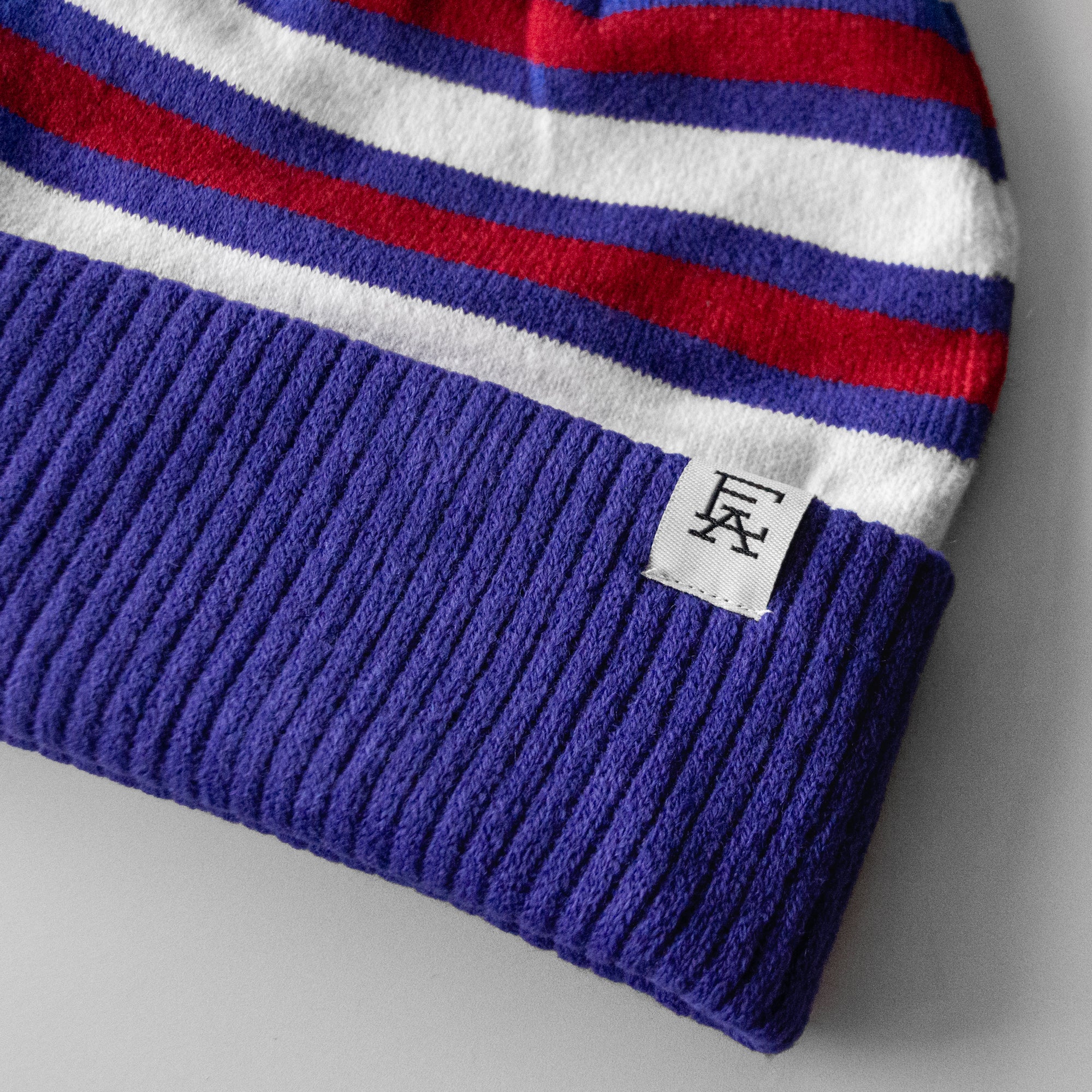 Buffalo Team Stripe Pom Beanie