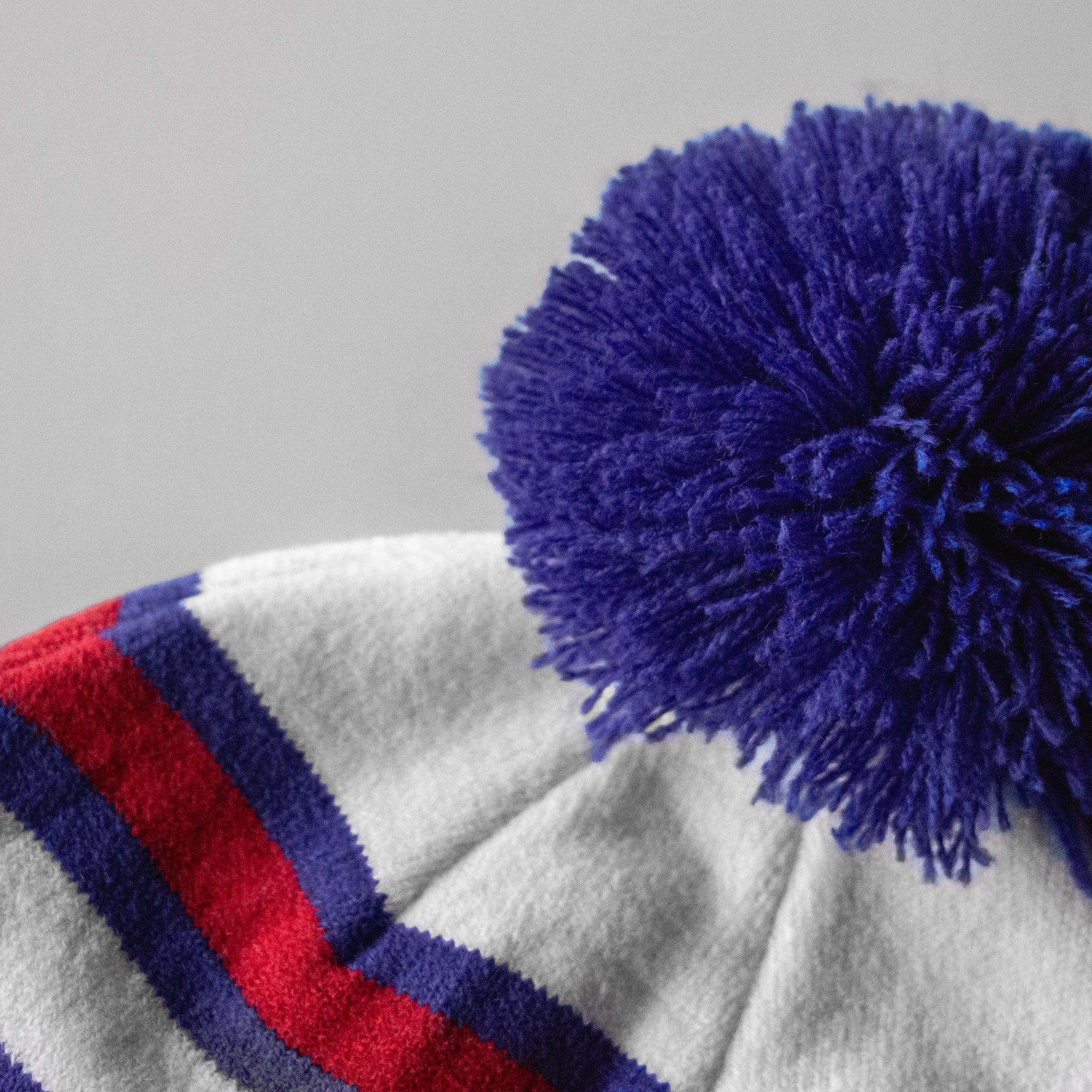 Buffalo Team Stripe Pom Beanie