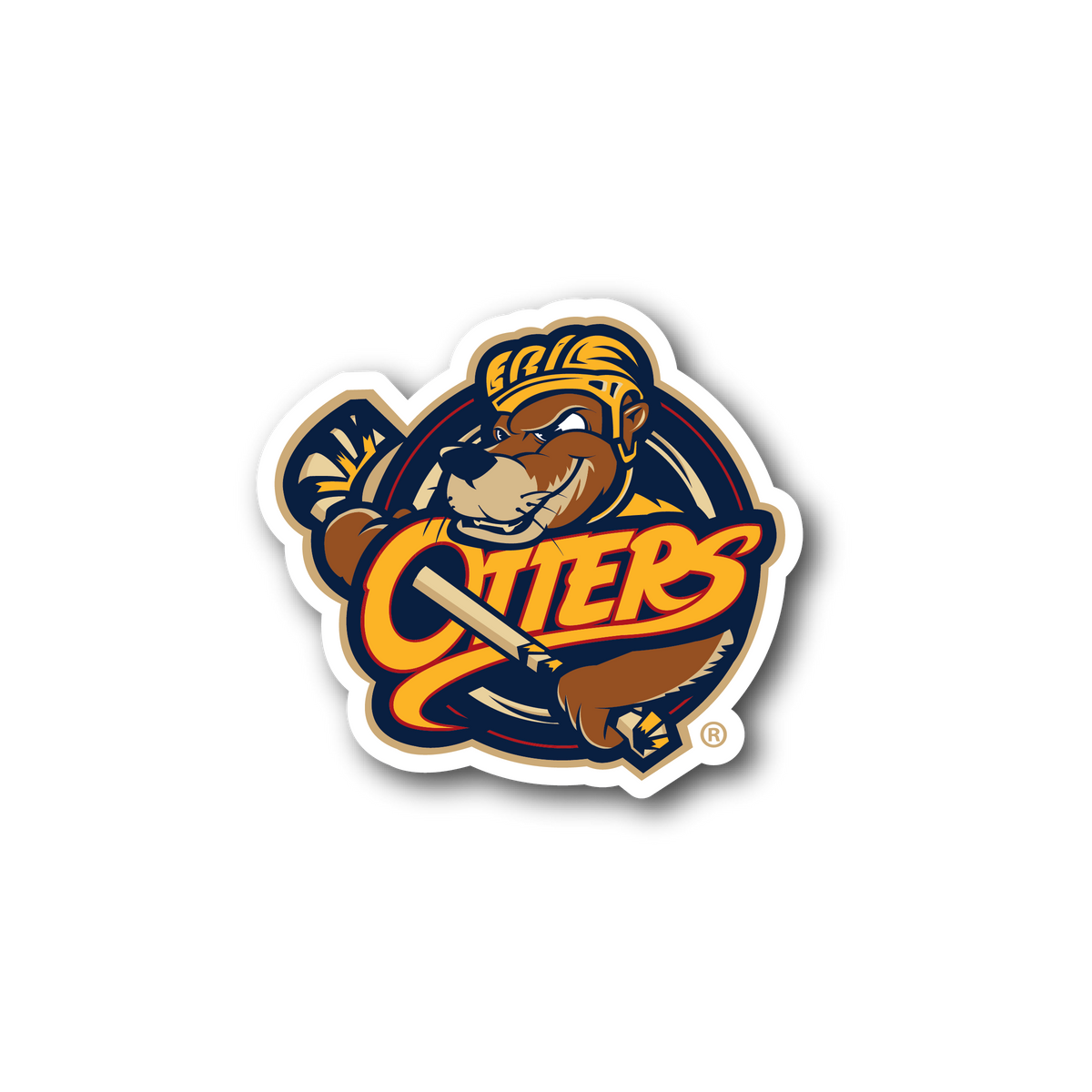 Erie Otters Primary Logo Sticker