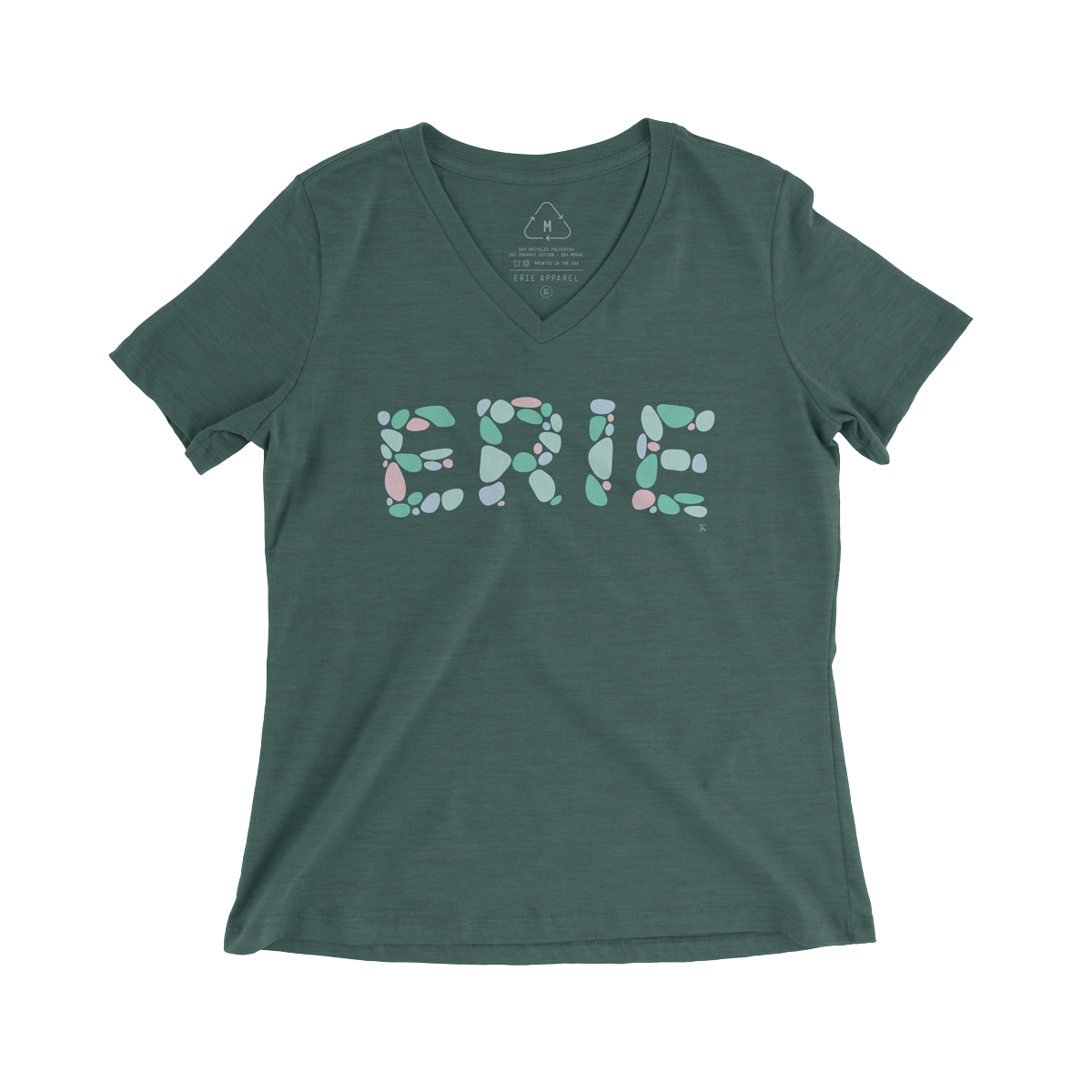 Erie Beach Glass Women's V-Neck