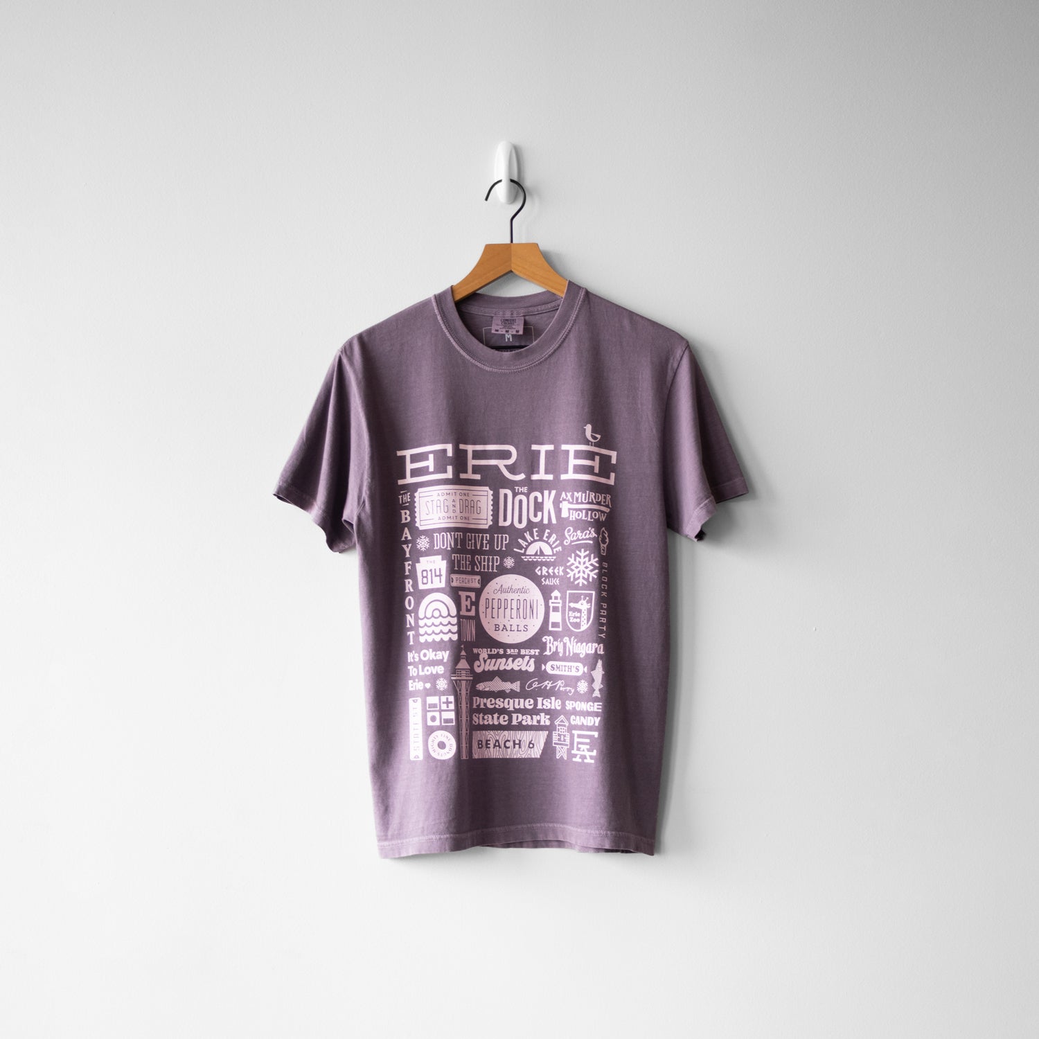 Erie Collage Tee - Plum