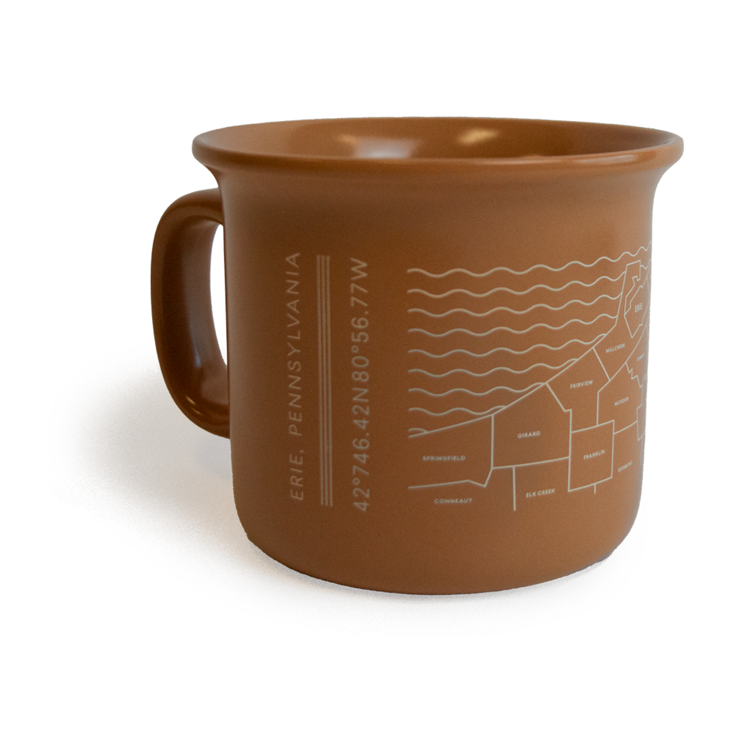 Erie County Map Mug