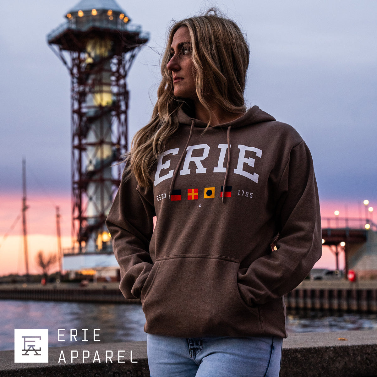 Erie Flags Lightweight Hoodie