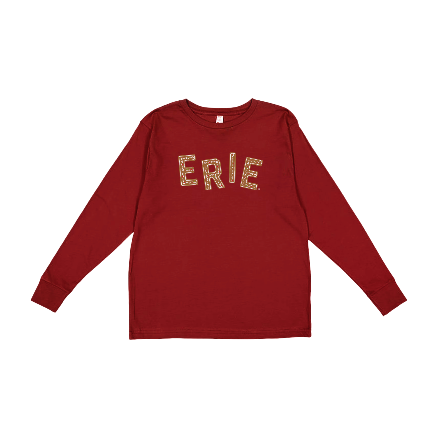 Erie Gingerbread Youth Long Sleeve Tee