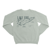 Vintage Lake Erie Map Crewneck