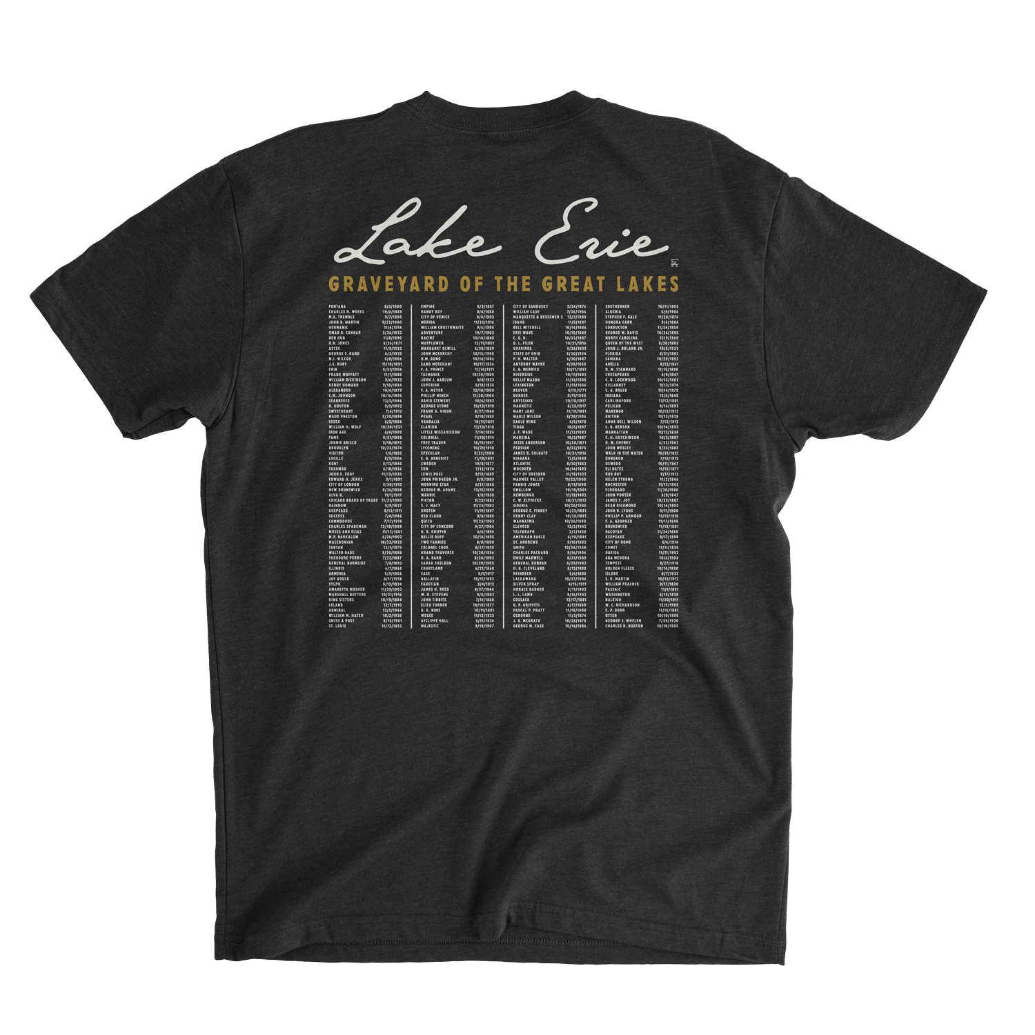 Lake Erie Shipwrecks Tee