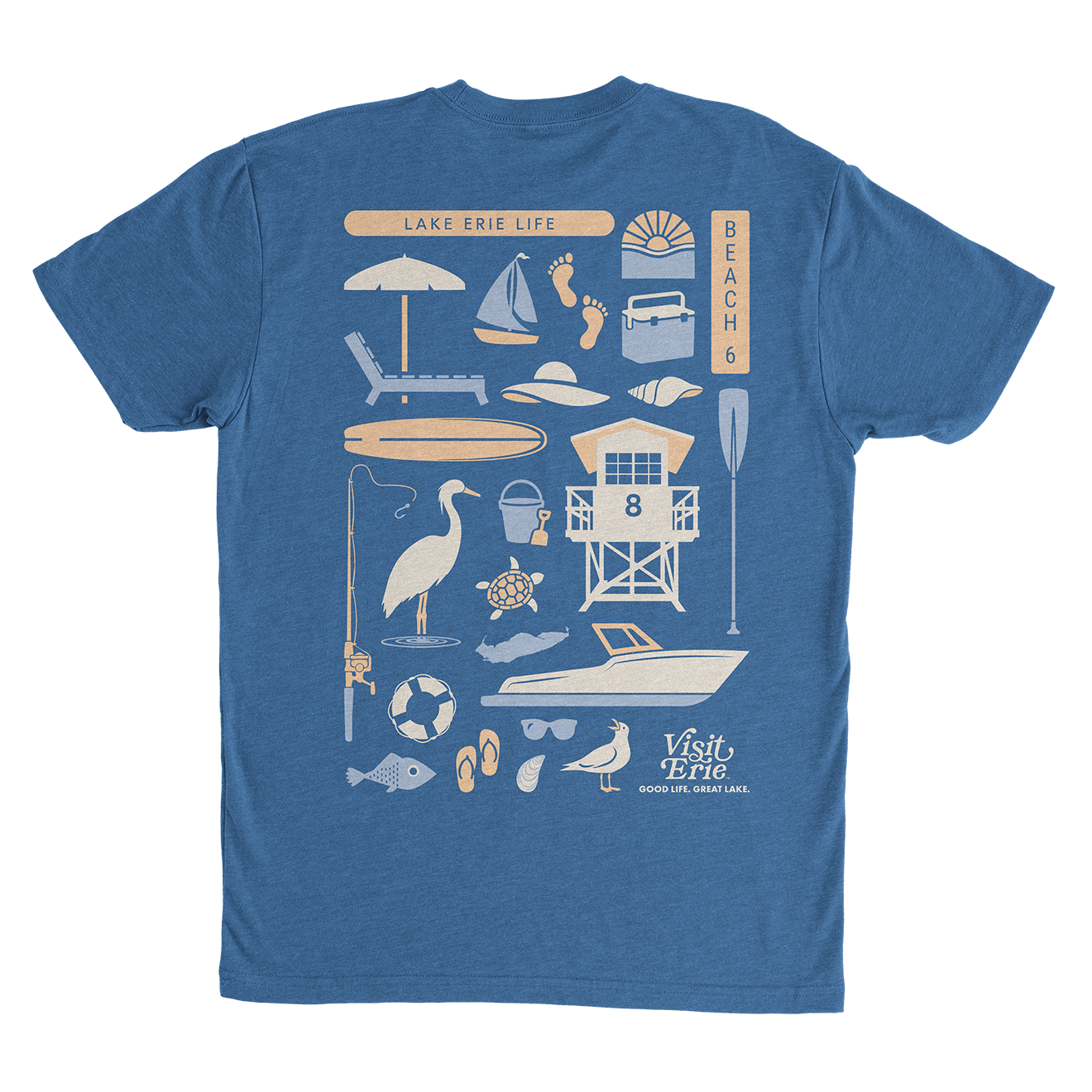 Lake Life Icons Tee