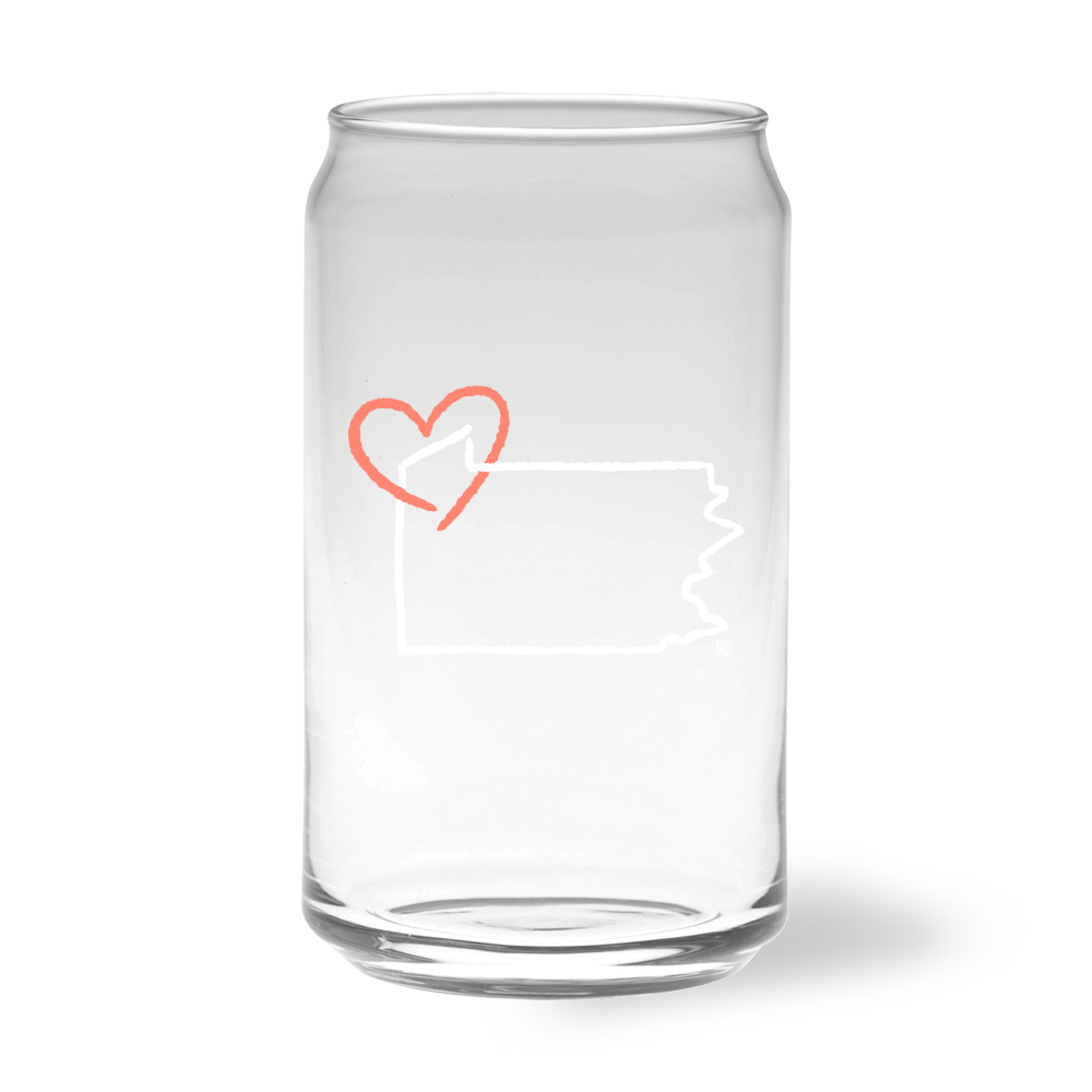 PA Doodle Pint Glass