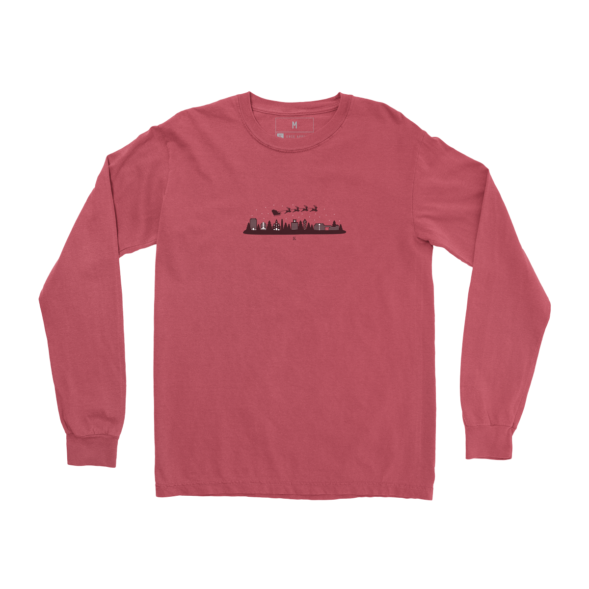 Santa Skyline Long Sleeve Tee