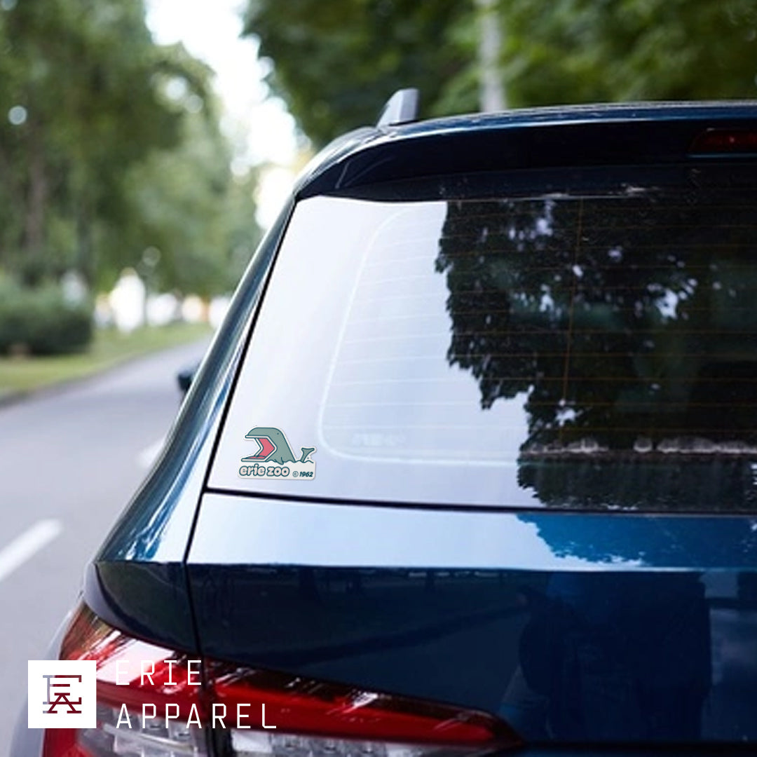 Erie Zoo Vintage Whale Sticker