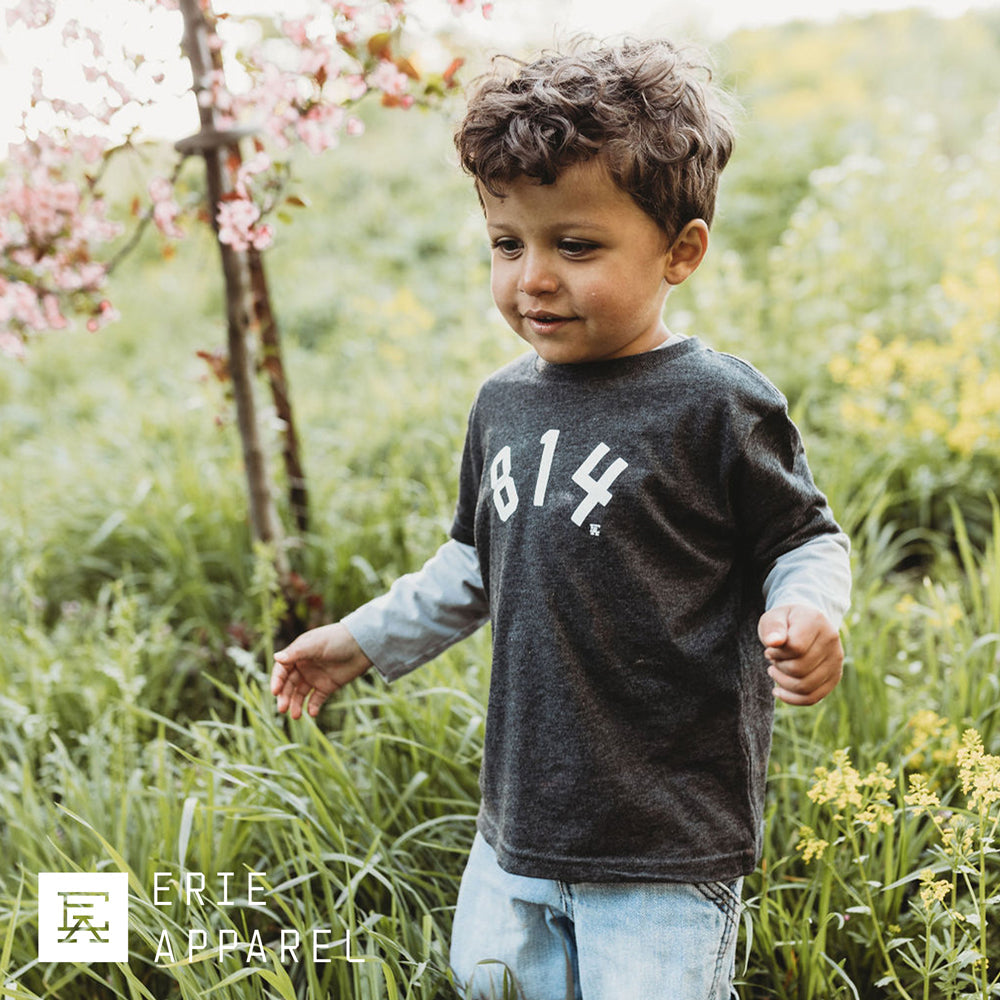 814 Toddler Tee - Charcoal Black