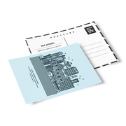 Erie Skyline Vertical Postcard