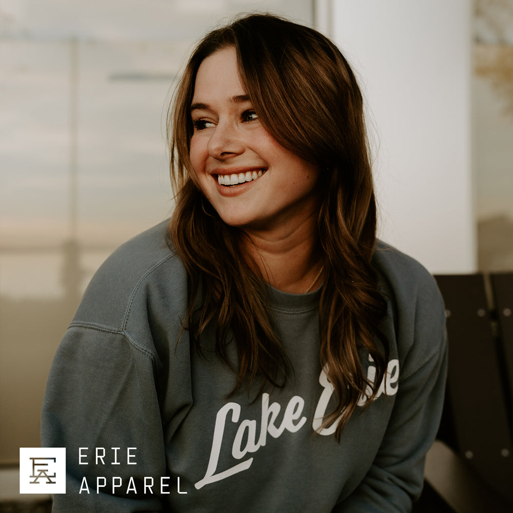Lake Erie Script Crewneck